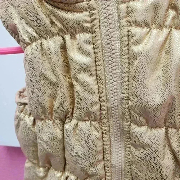 Healthtex Baby Gold Shimmery Puffer Vest - Picture 3 of 6